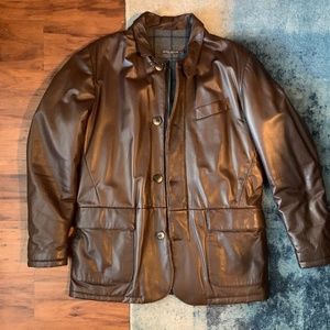 Peter Milar Brown Leather Jacket
